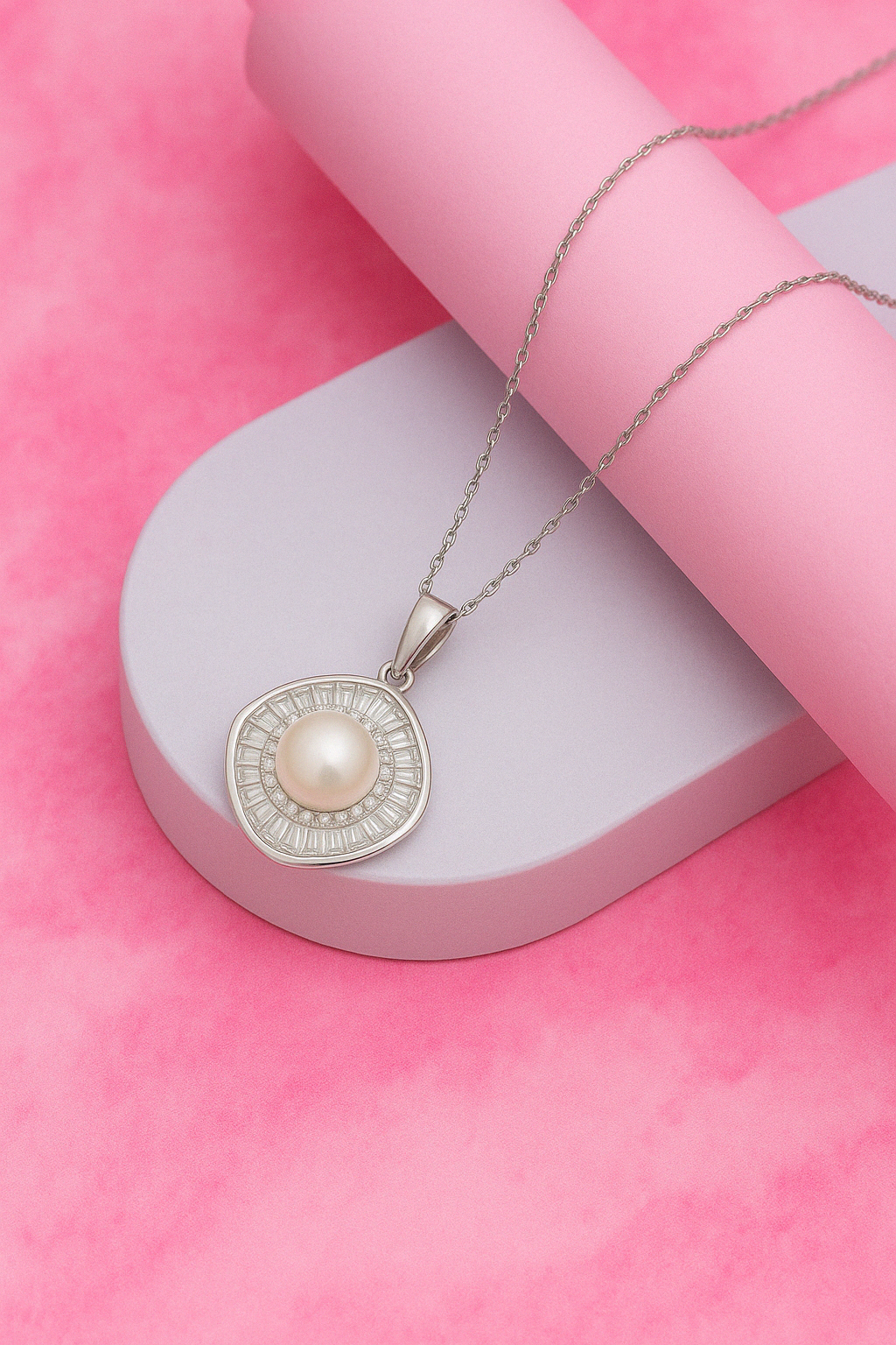 Pearl Ballerina Silver Pendant