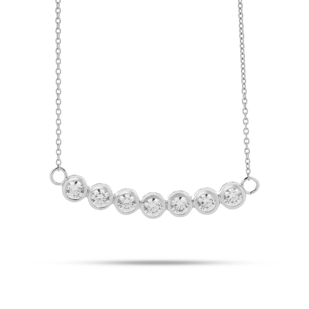 Elegant Bubble Design Necklace, 18+3" inch