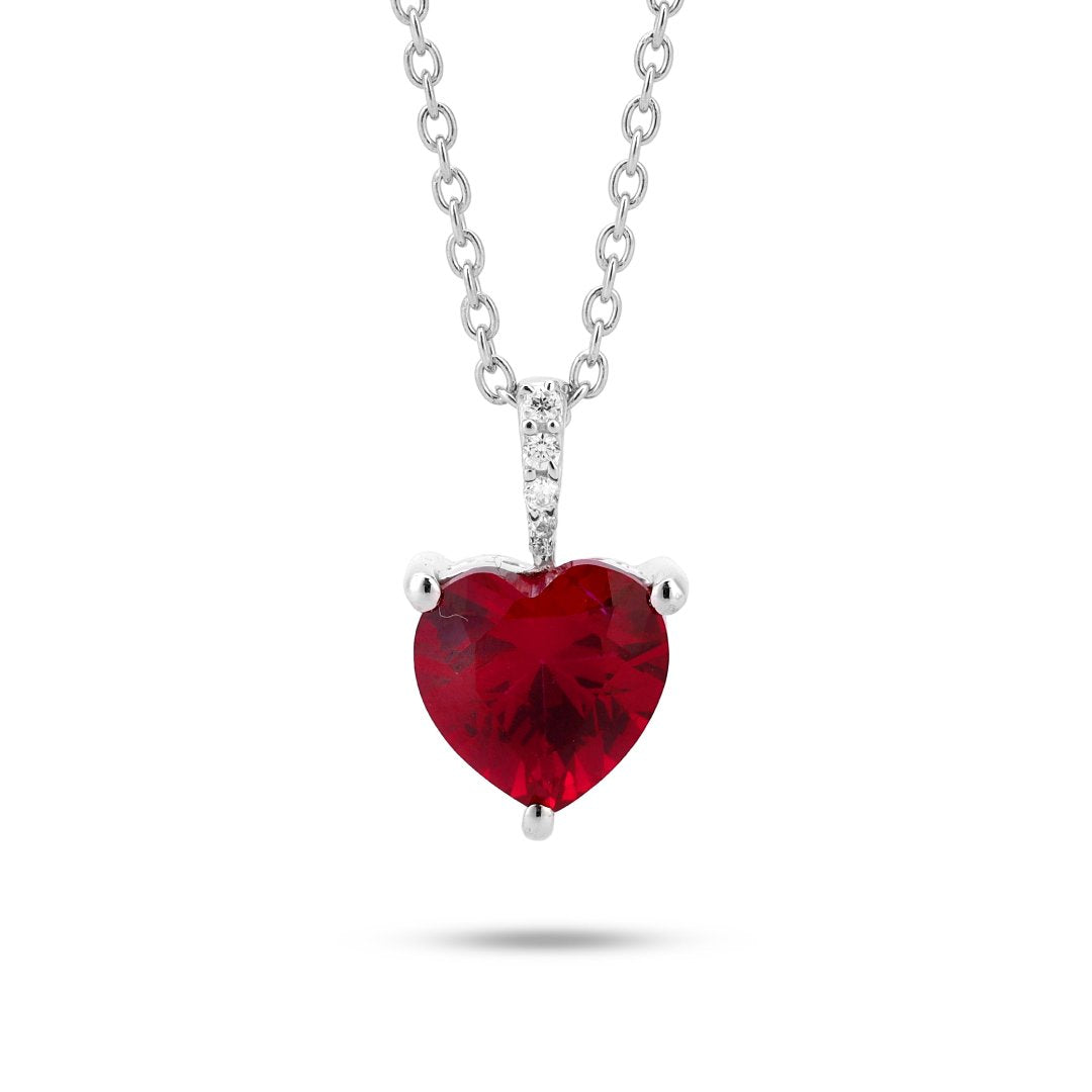 Heart Necklace Pendant 925 Sterling Silver
