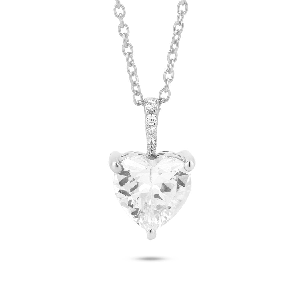 Heart Necklace Pendant 925 Sterling Silver