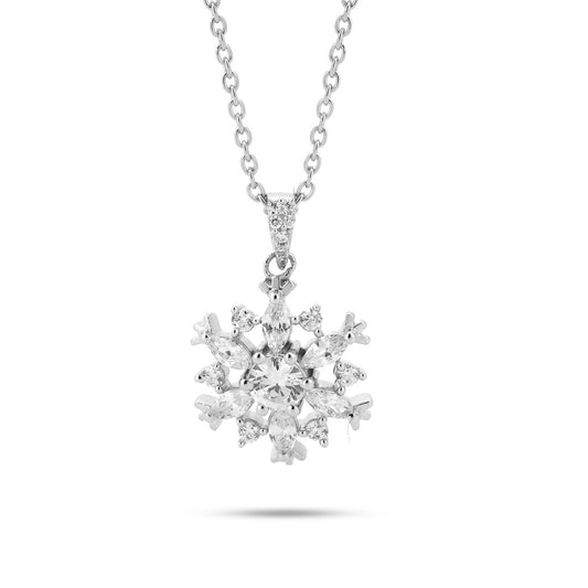 Snowflake Pendant 925 Sterling Silver