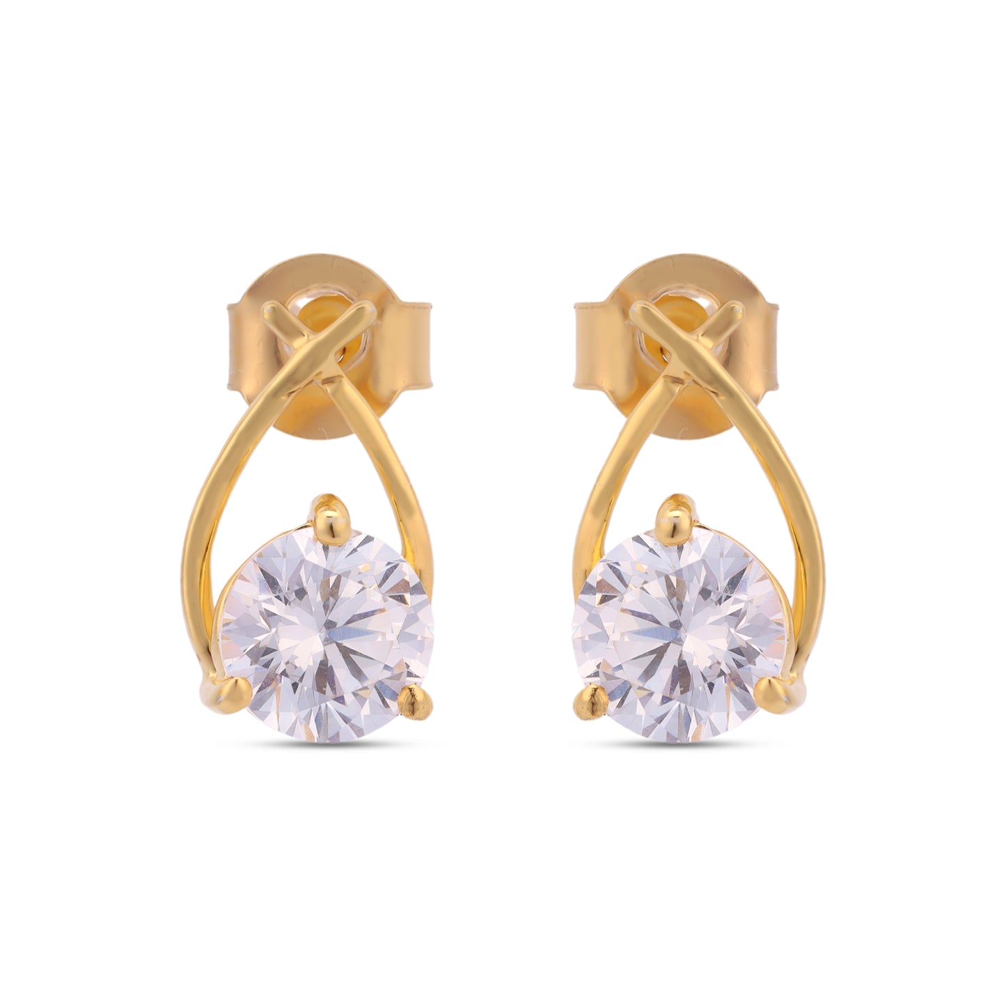 Classic Single Stone Earrings