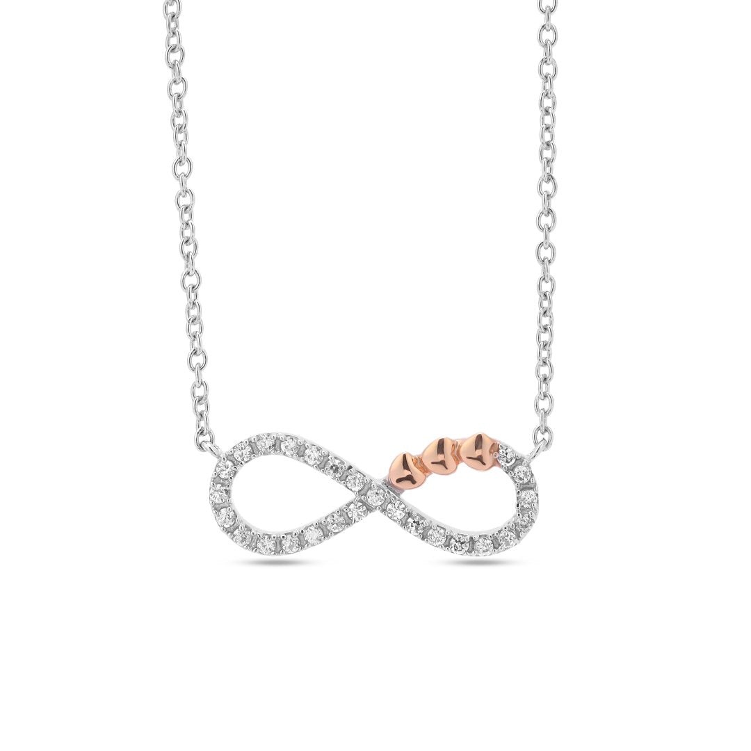 Endless Love Infinity Necklace 18+3" inch