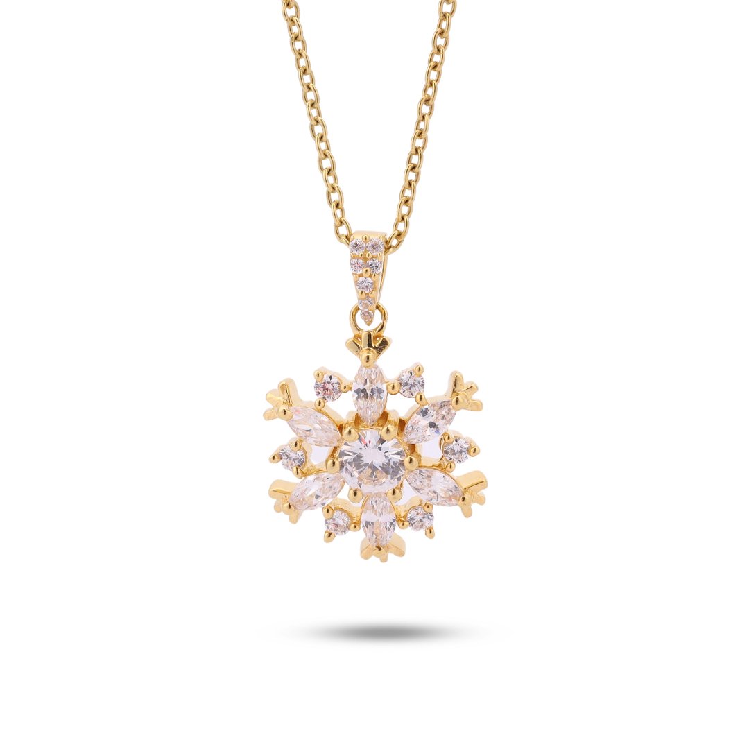 Snowflake Pendant 925 Sterling Silver