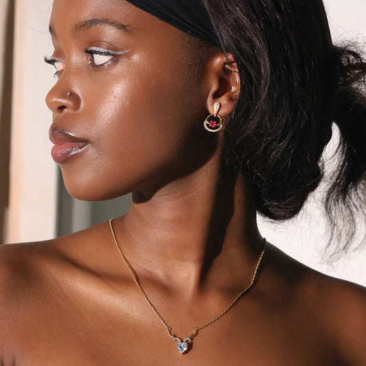 Lovehorn Cubic Zircon Necklace