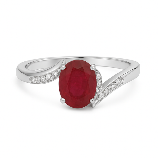 Natural Ruby Promise Ring
