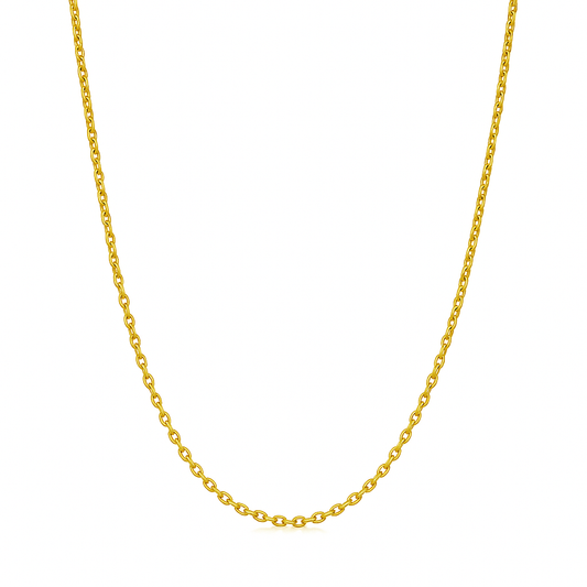 Sterling Silver Cable Chain 18+3" Inch