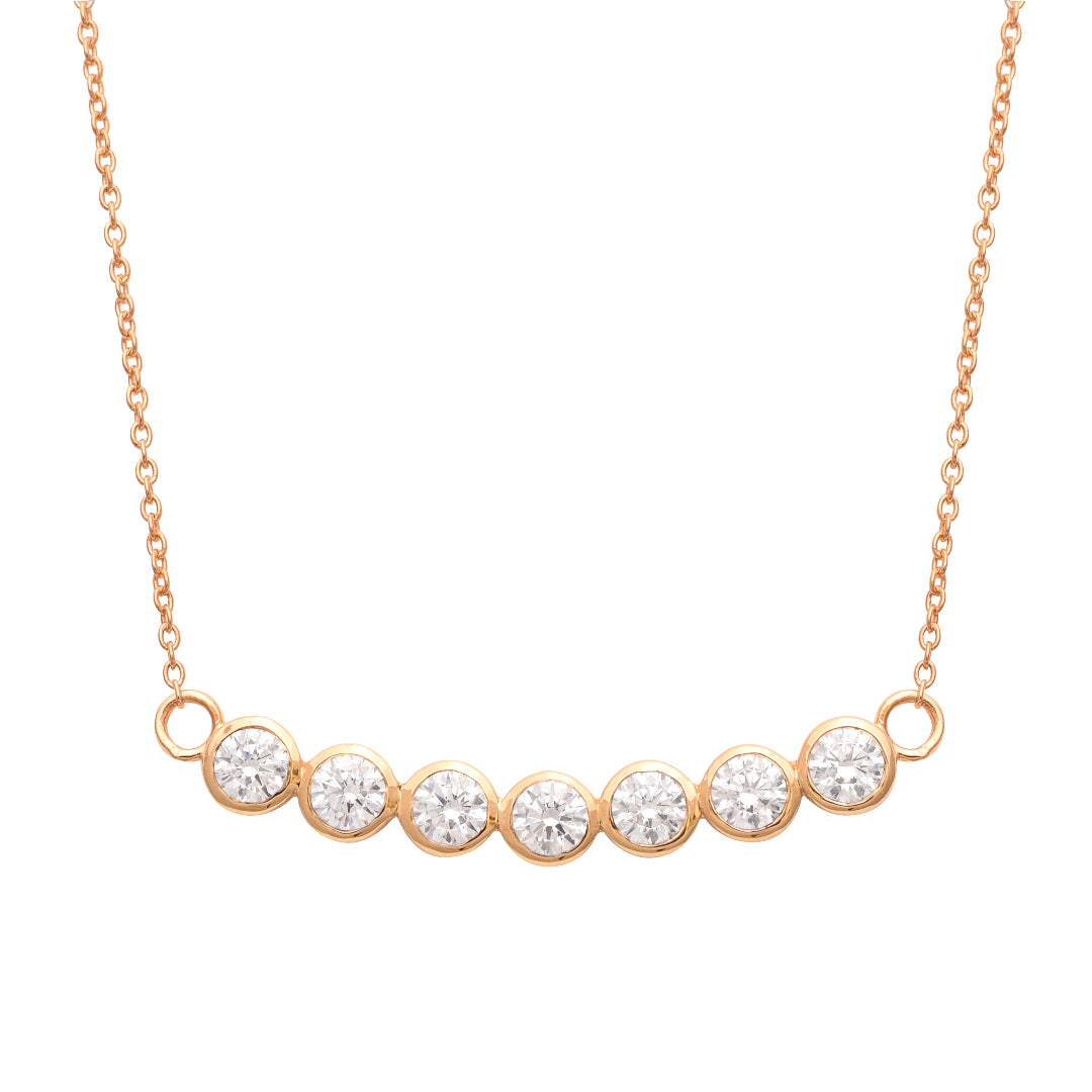 Elegant Bubble Design Necklace, 18+3" inch