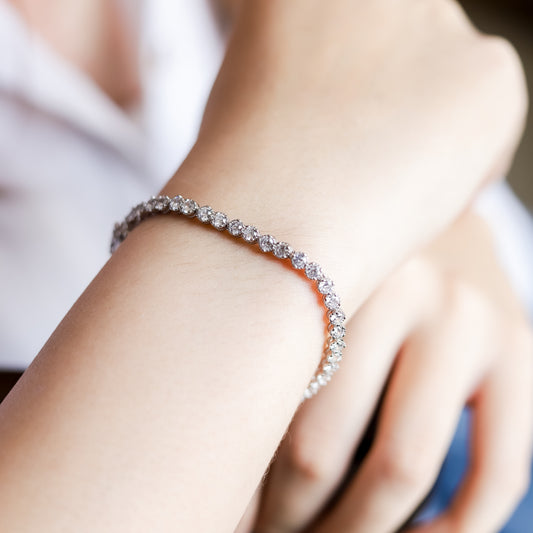 Crown Sparkle Tennis Bracelet