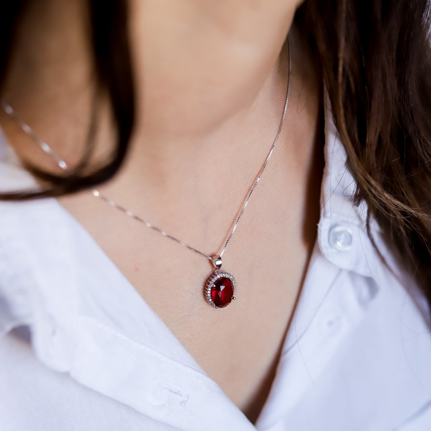 Diana Inspired Halo Pendant