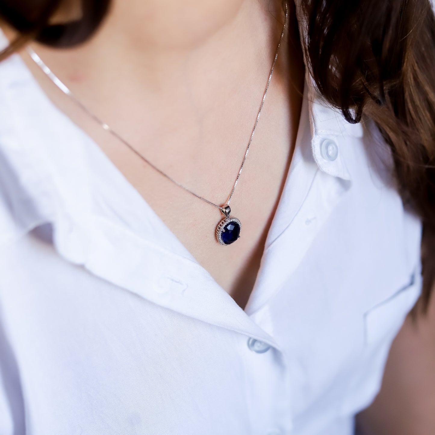Diana Inspired Halo Pendant