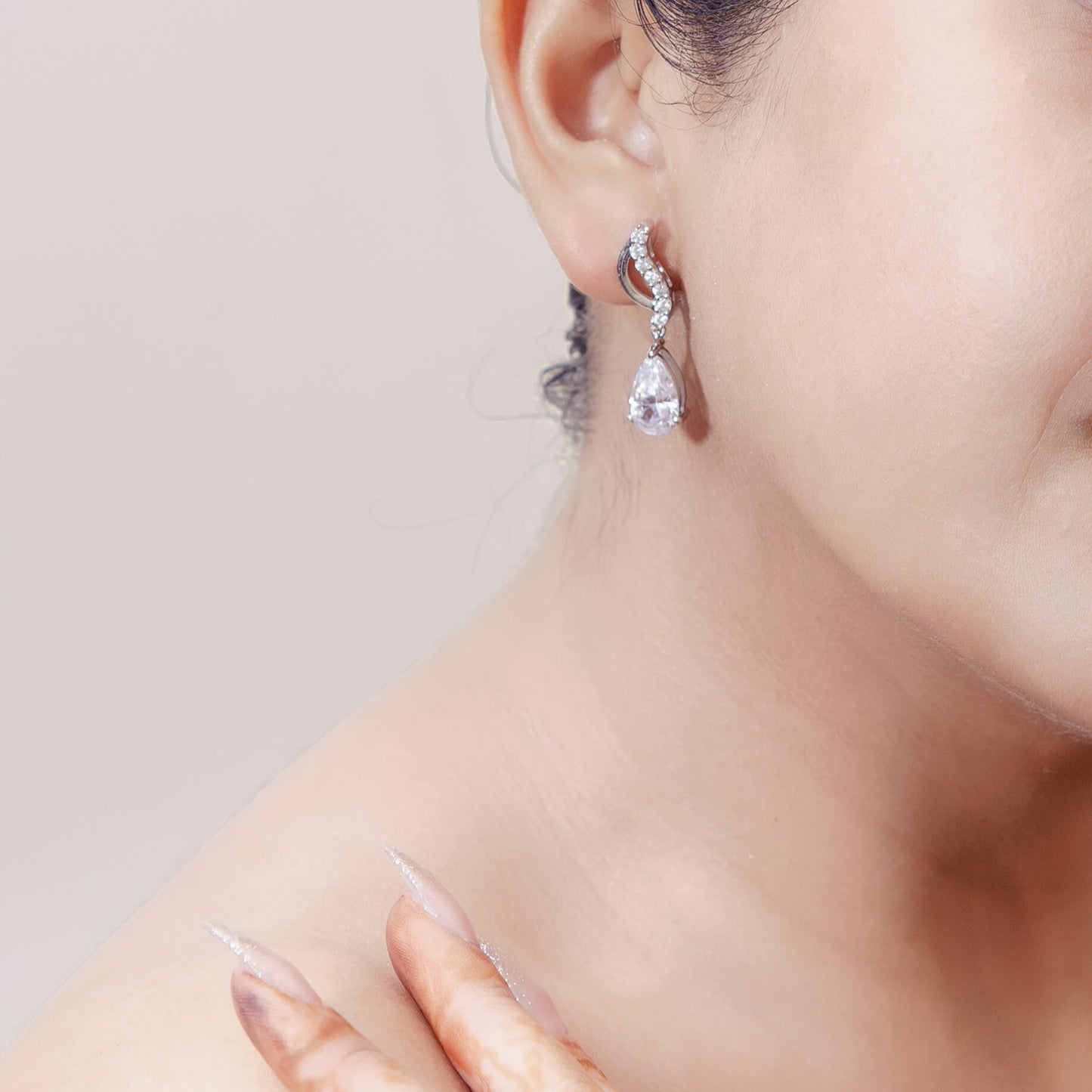 Ocean Wave Earrings 925 Sterling Silver