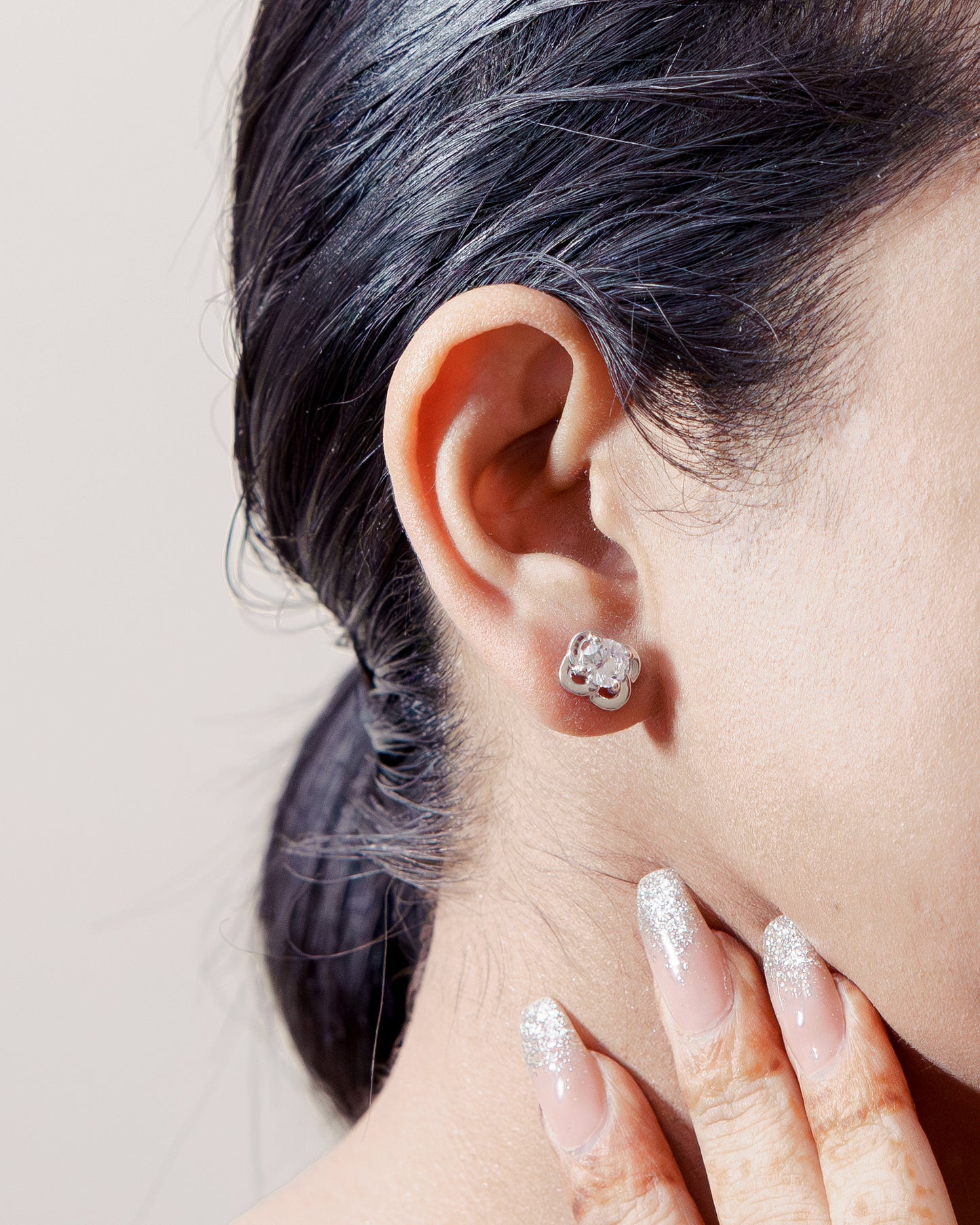 Zircon Mini Studs Earrings 925 Sterling Silver