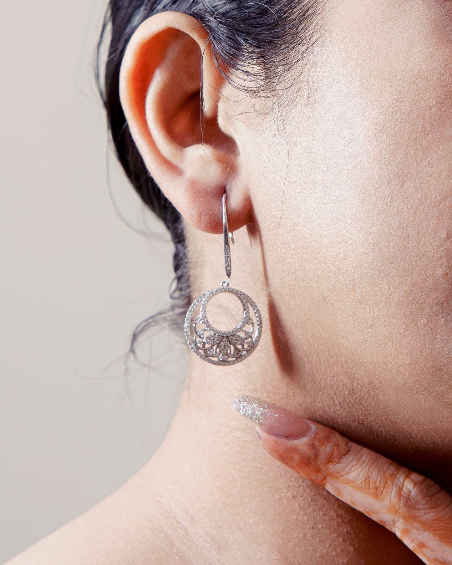 Moonlight Crescent Earrings