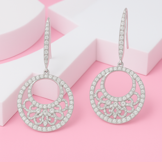 Moonlight Crescent Earrings