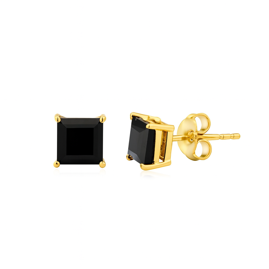 Simulated Diamond Square Earring