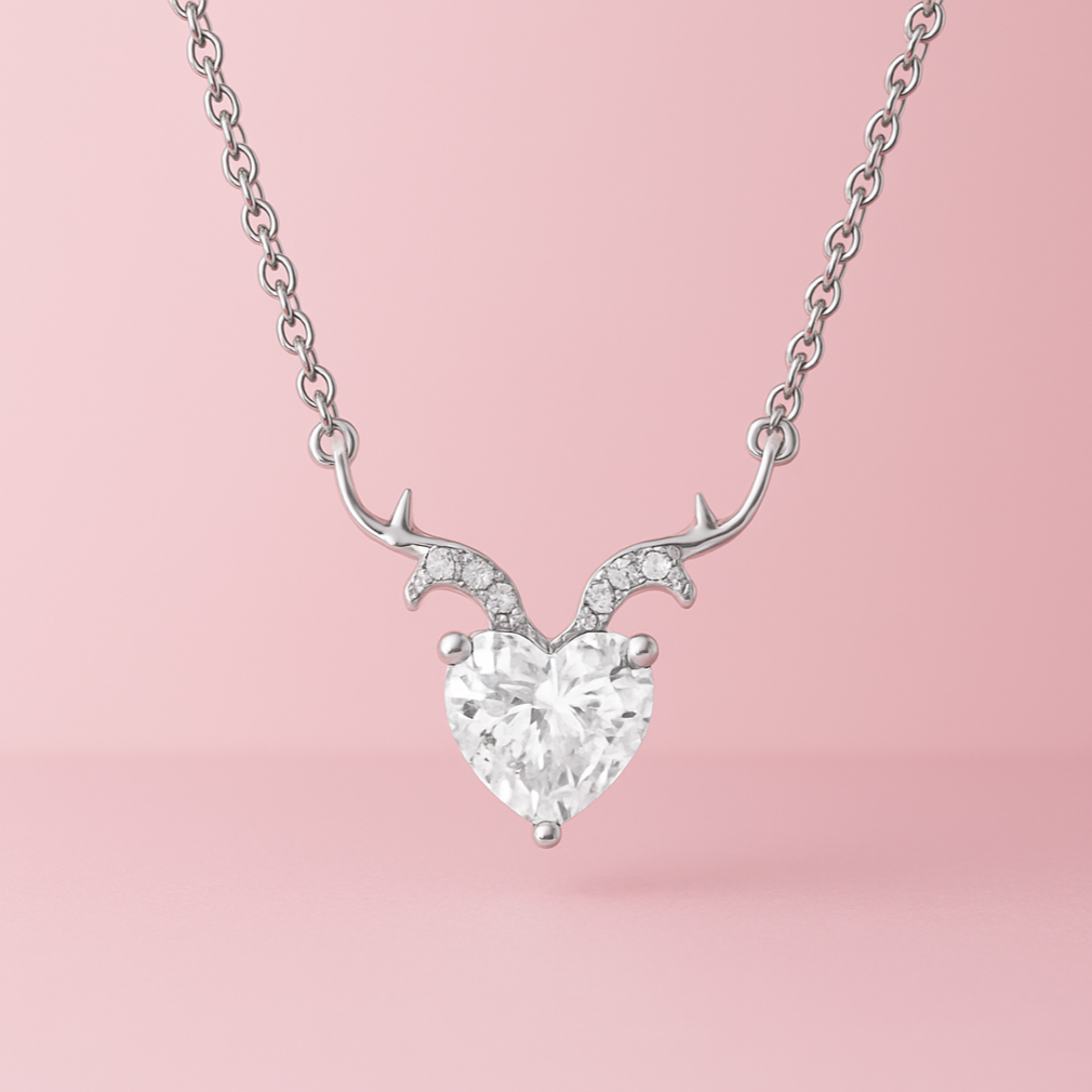 Lovehorn Cubic Zircon Necklace