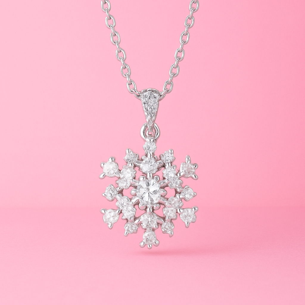 Snowflake Pendant 925 Sterling Silver