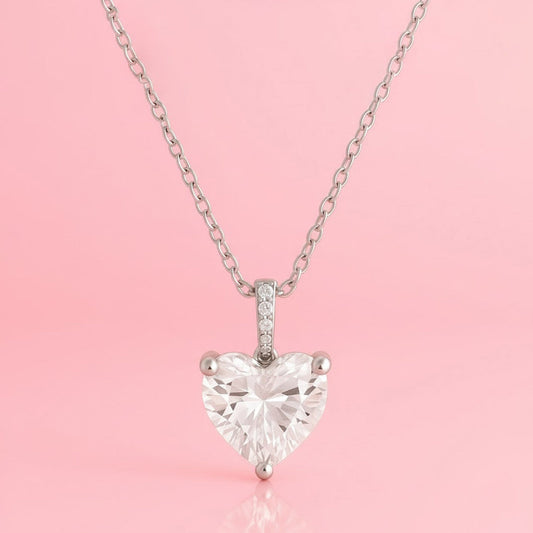 Heart Necklace Pendant 925 Sterling Silver