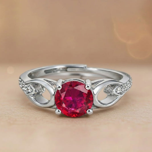 Infinity Twist Adjustable Solitaire Ring