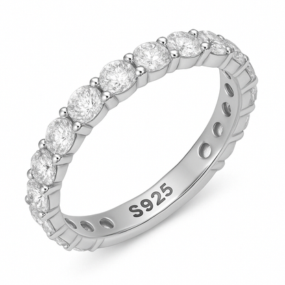 Eternity Engagement Silver Band Ring