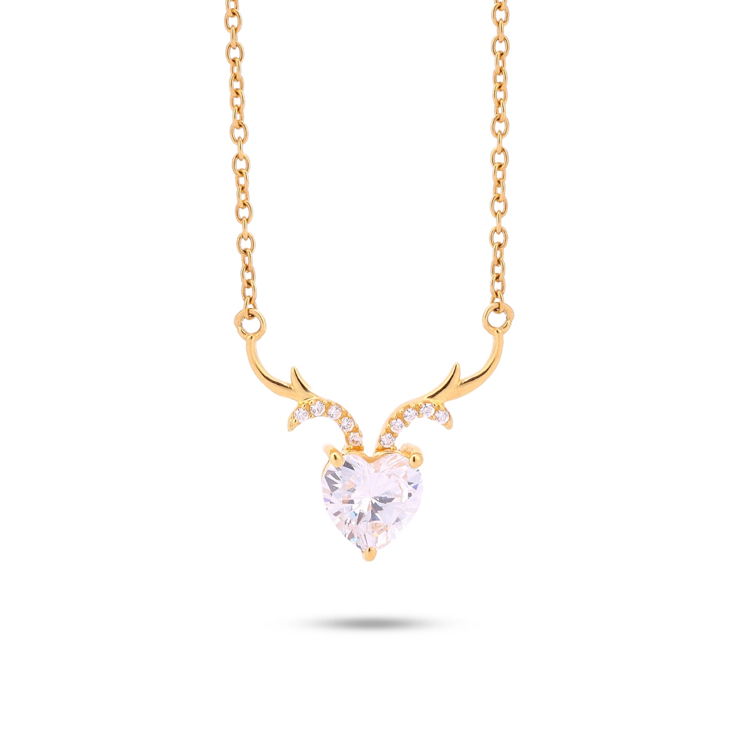 Lovehorn Cubic Zircon Necklace