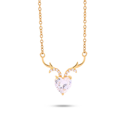 Lovehorn Cubic Zircon Necklace