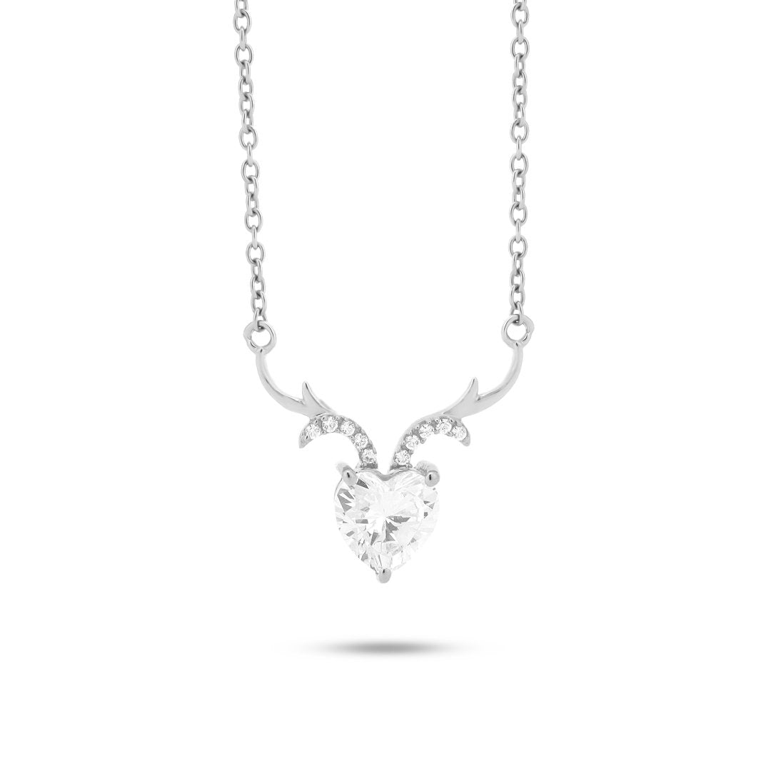 Lovehorn Cubic Zircon Necklace