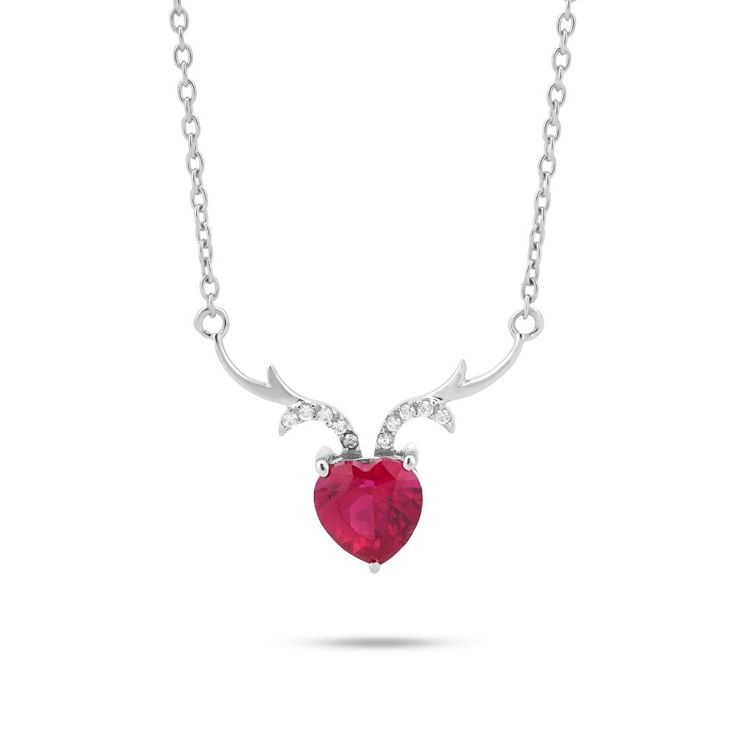 Lovehorn Cubic Zircon Necklace