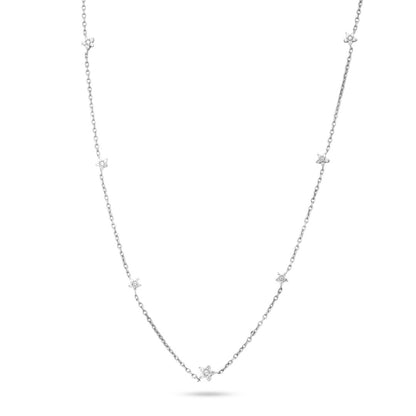 Star Map Necklace in Sterling Silver 18"+3" Inch