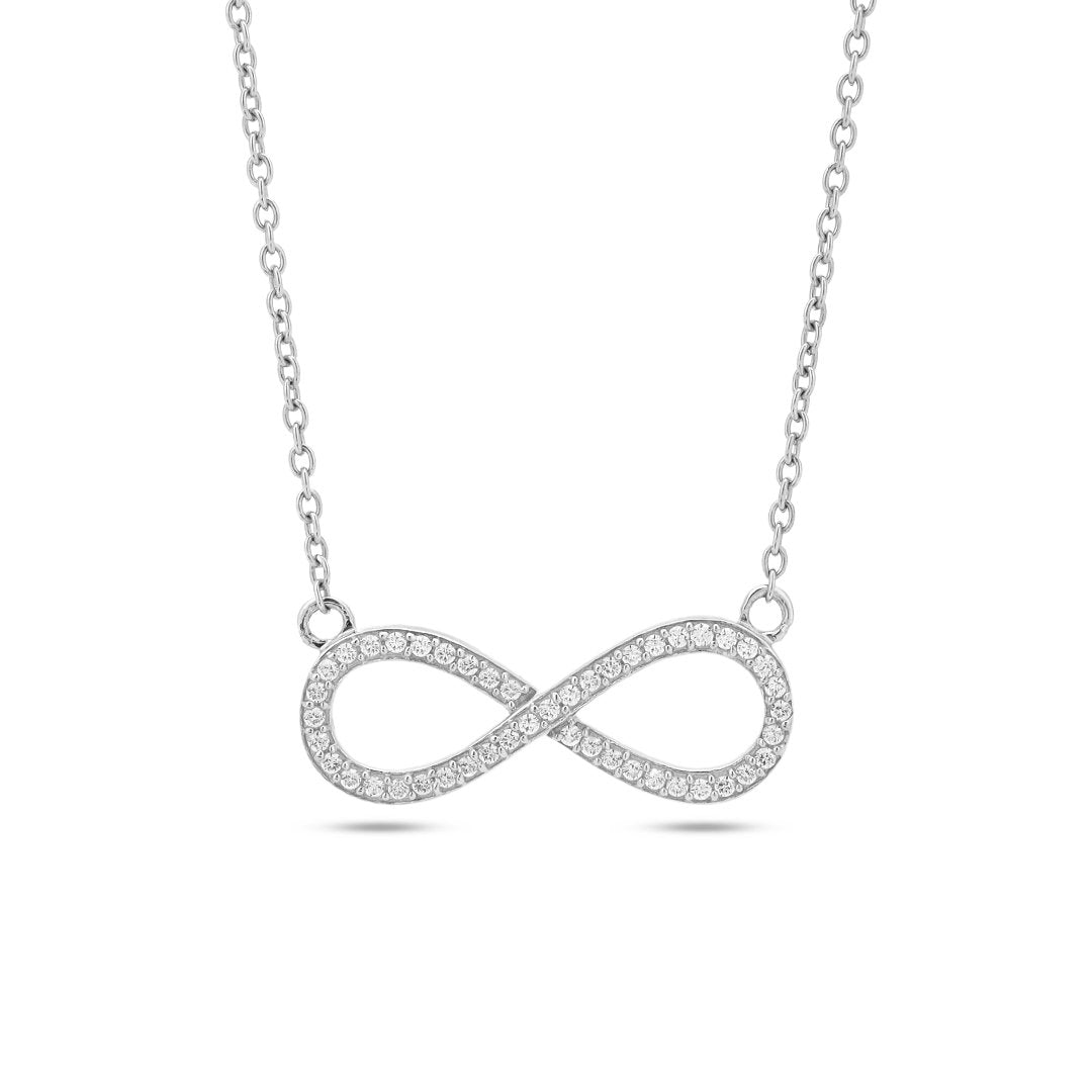 Endless Love Infinity Pendant Necklace 18+3" inch Chain
