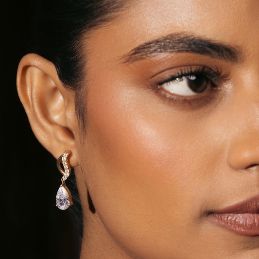 Ocean Wave Classic Earrings in 925 Sterling Silver