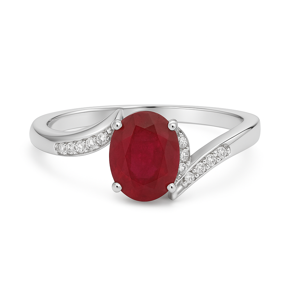 Natural Ruby 2.00ct Promise Ring