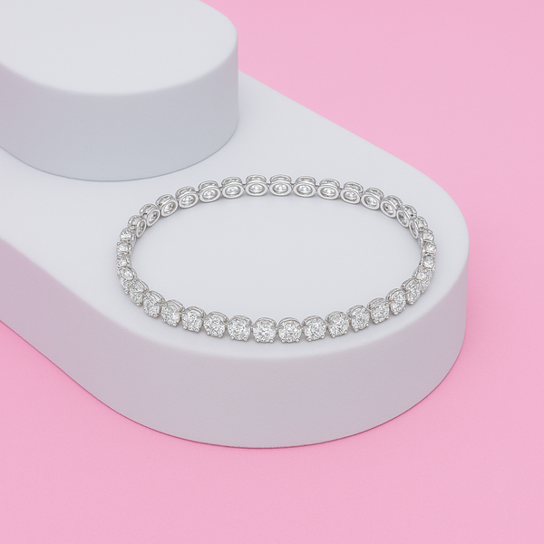 Crown Sparkle Tennis Bracelet