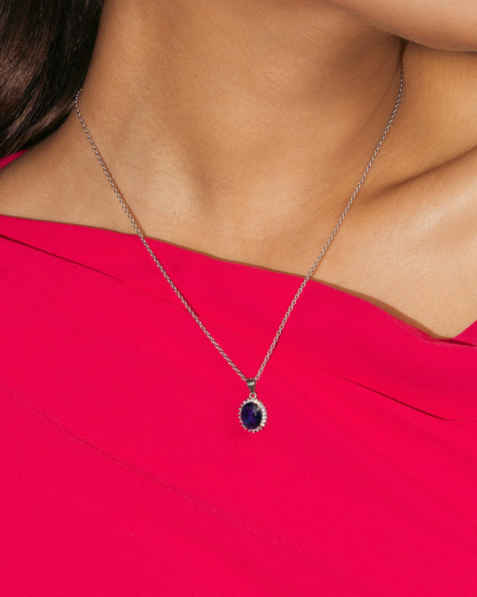Diana Inspired Halo Pendant