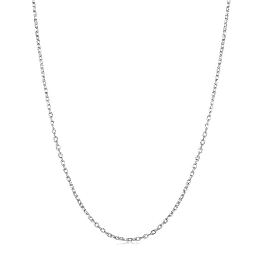 Sterling Silver Cable Chain 18+3" Inch