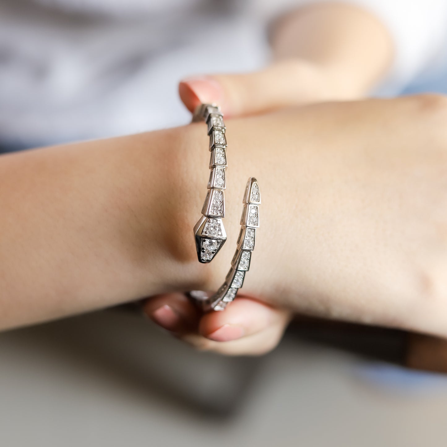 Serpenti Snake Bangle One Coil
