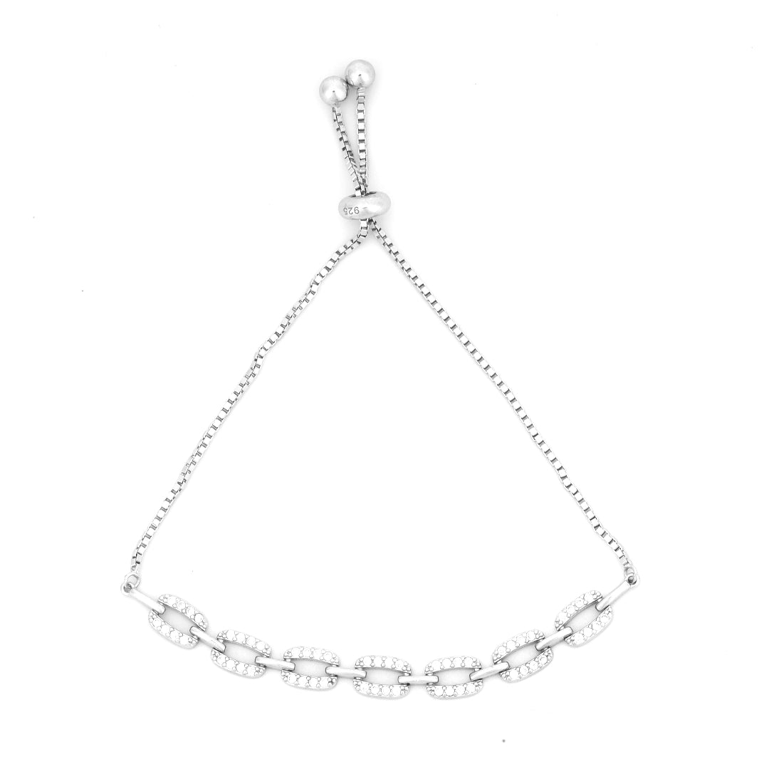 Designer Cubic Zircon Linking Bracelet