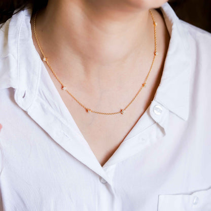 Star Map Necklace in Sterling Silver 18"+3" Inch