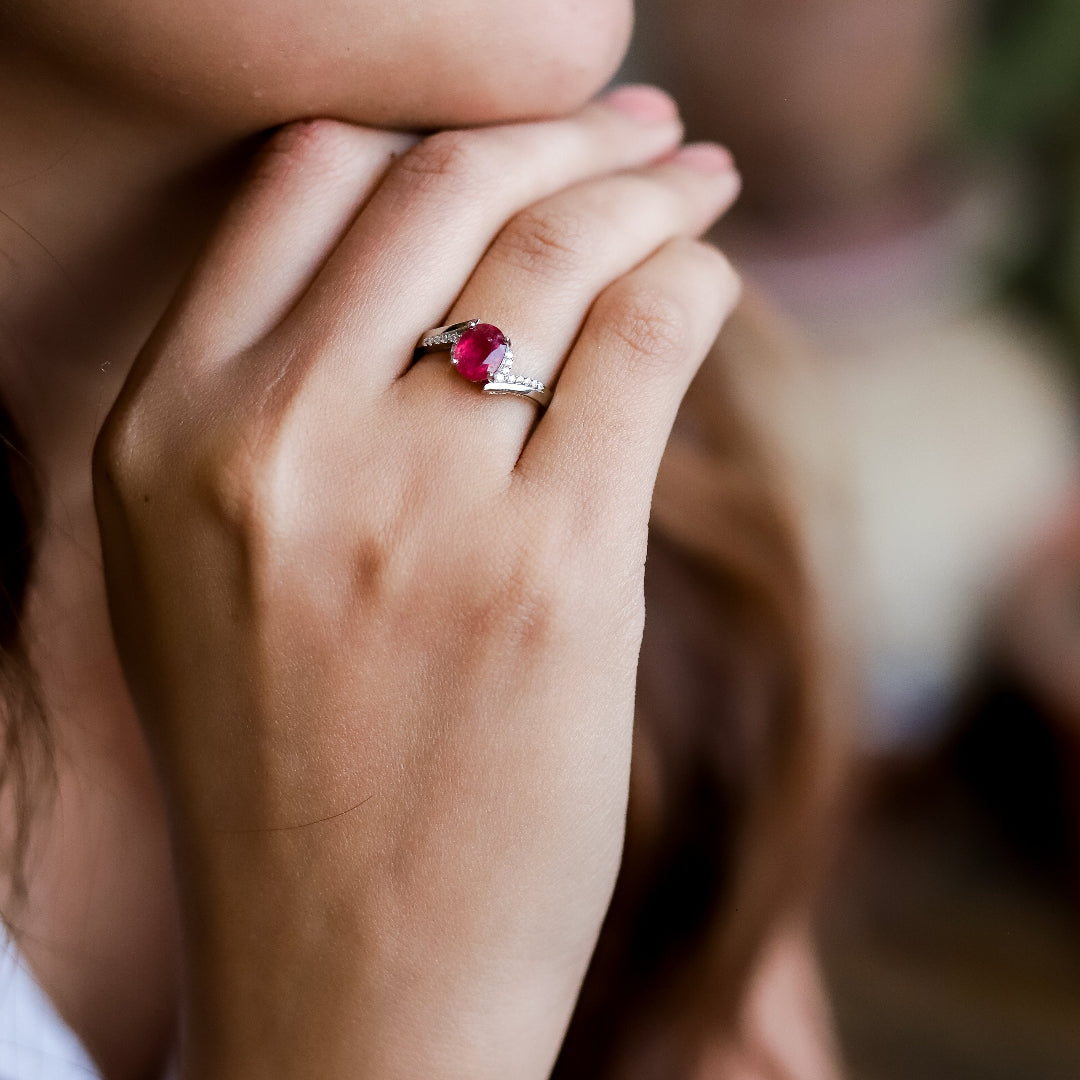 Natural Ruby 2.00ct Promise Ring
