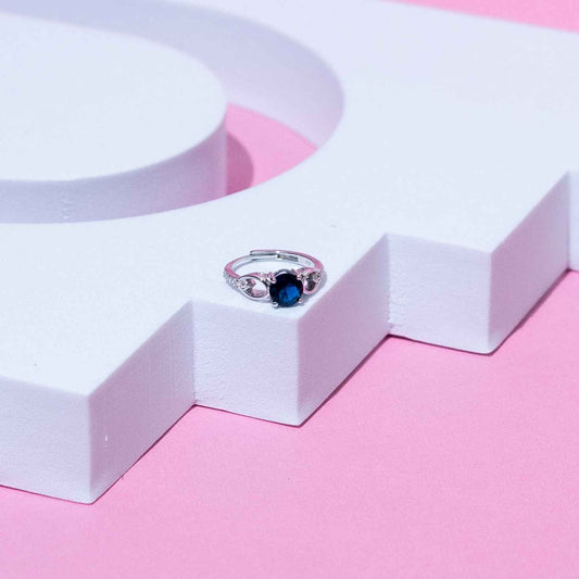 Infinity Twist Adjustable Solitaire Ring