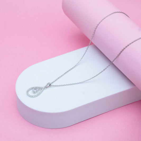 Teardrop Zircon Pendant