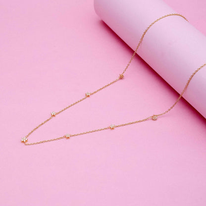 Star Map Necklace in Sterling Silver 18"+3" Inch
