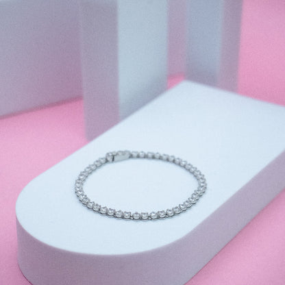 Tennis Bracelet Crown Setting 7"inch
