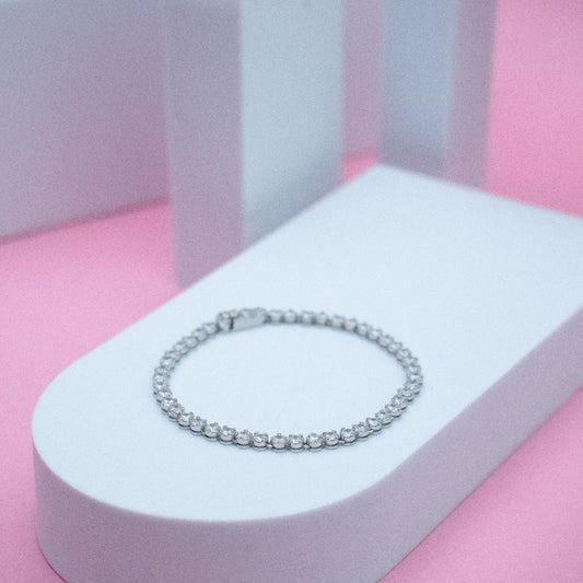 Tennis Bracelet Crown Setting 7"inch
