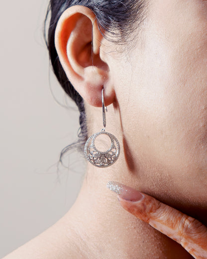 Moonlight Crescent Earrings