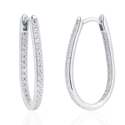 Silver Hugging  Earring
