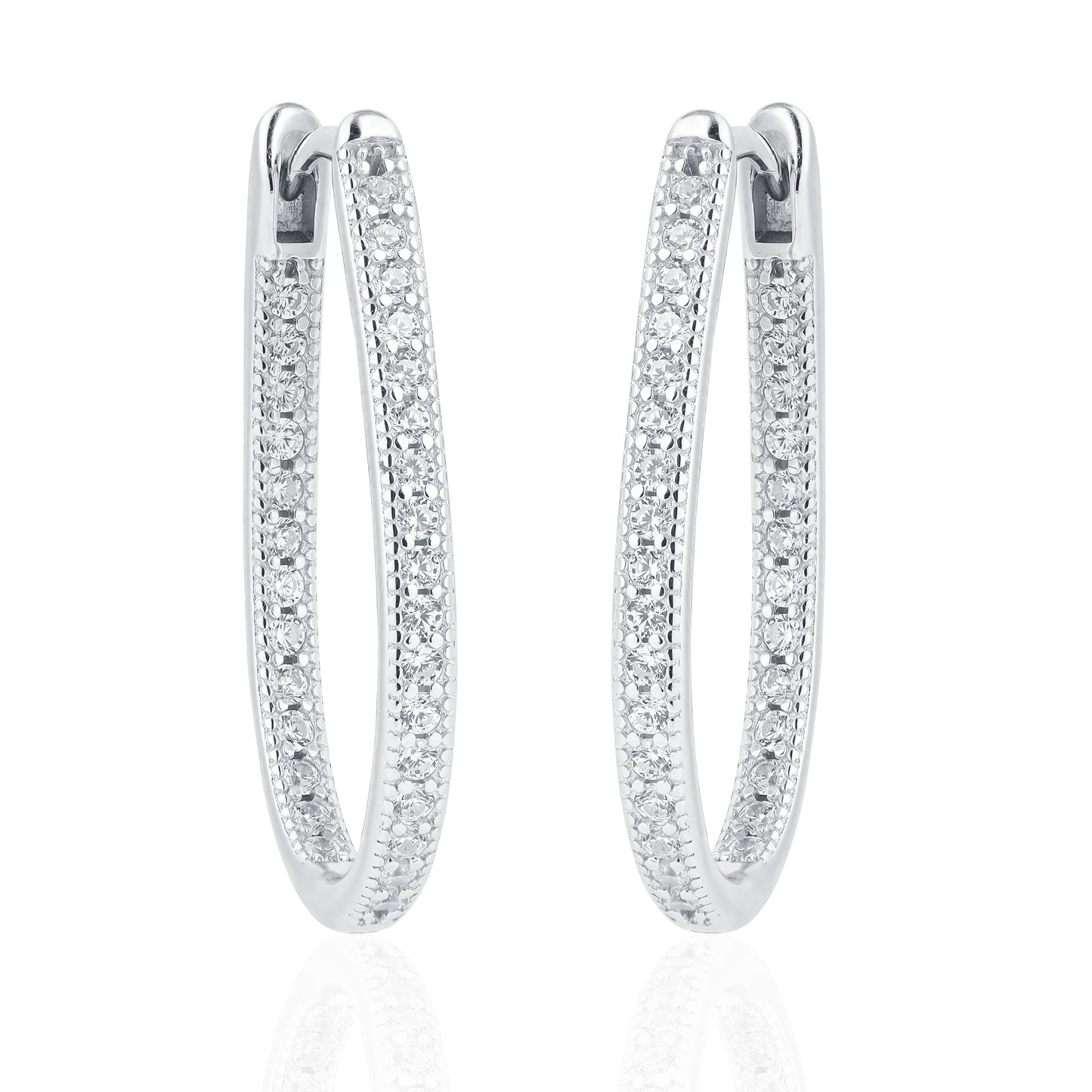 Silver Hugging  Earring