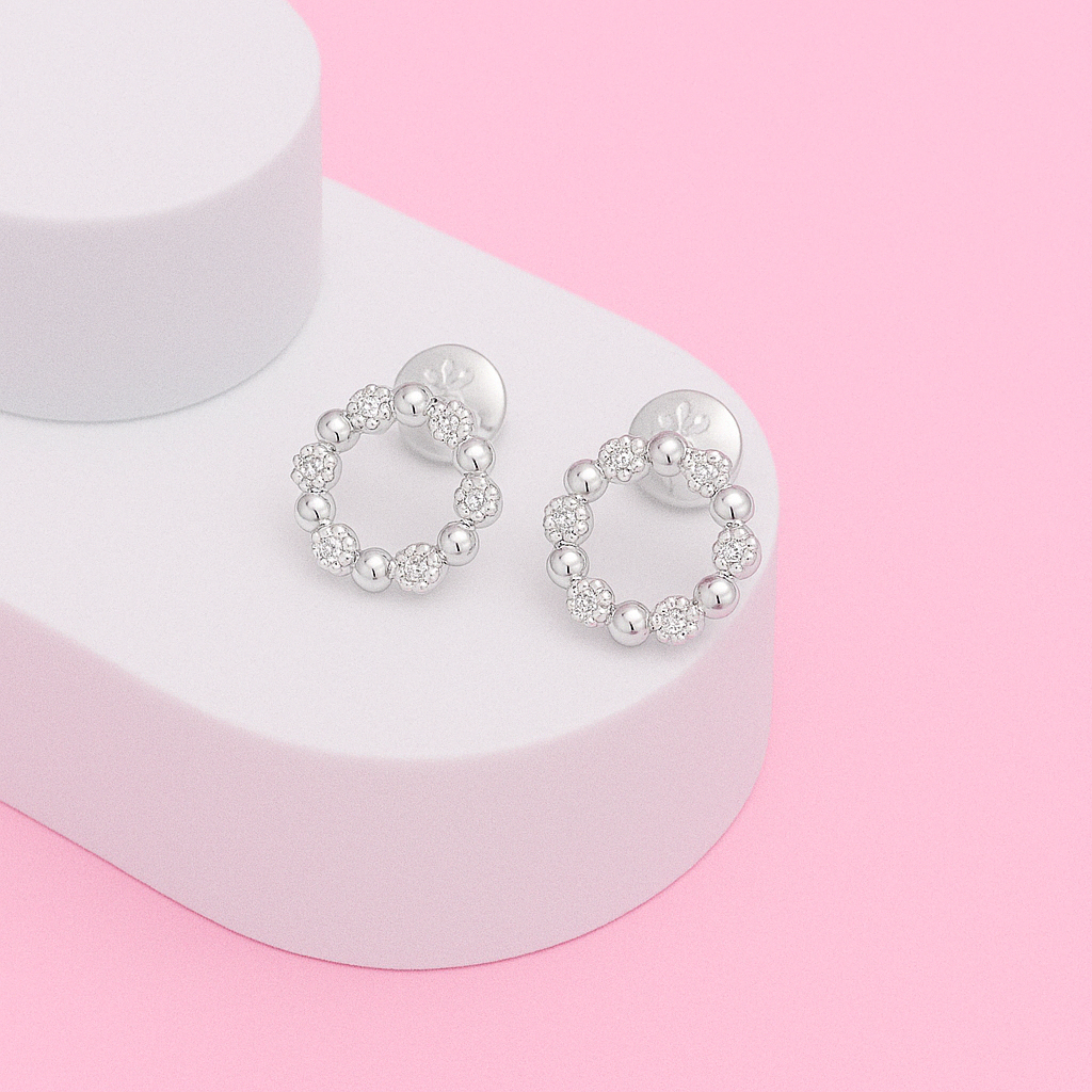 Circle of Life Cubic Zircon Earring