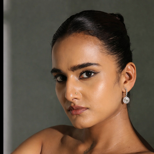 Timeless Cubic Zircon Drop Earrings 925  Sterling Silver